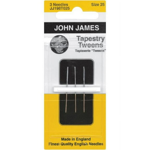 John James Tapestry Tweens Hand Needles-Size 25 3/Pkg