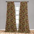 thumbnail image 5 of Ambesonne Colorful Curtains, Doodle Style Art Bingo, Pair of 28"x95", Multicolor, 5 of 5