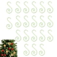 thumbnail image 2 of 20 Pcs Stainless Steel Christmas Ornament Hooks,Christmas Ornament Hangers,1.89 inch Metal Wire Ornaments Hooks,S Hooks Christmas Tree Ornament Hangers Hooks for Xmas Tree Decorations,Green, 2 of 7