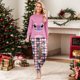 thumbnail image 1 of Pijamas navideños para toda la familia, pijamas navideños para toda la familia, pijamas a juego para parejas, pijamas para mujer (talla 2XL), 1 of 4