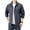 Dark Gray, variant on Men's Lightweight Windbreaker Jacket with Stand Collar and Zippered Pockets Featuring Full Zip Design Dark Blue L