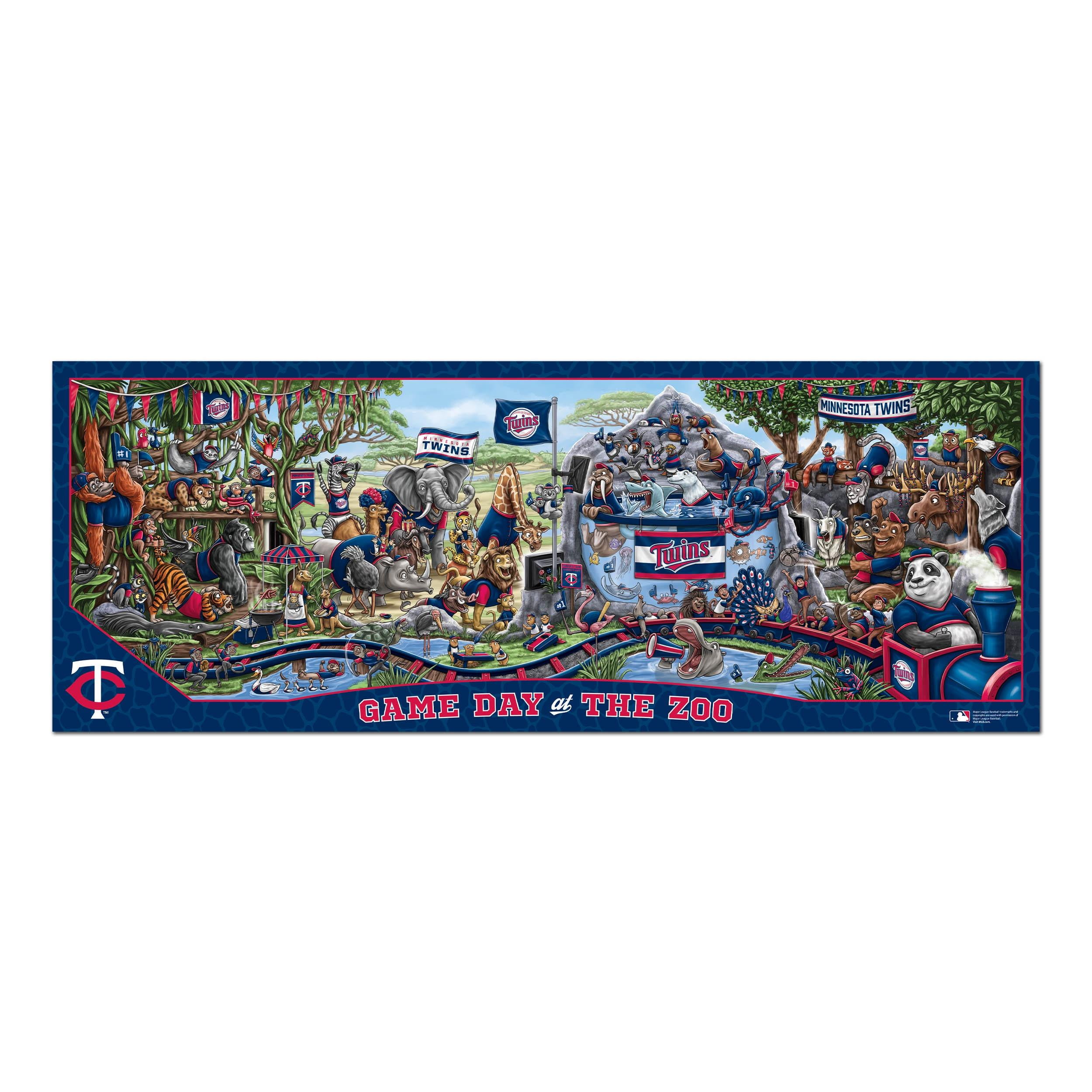 YouTheFan MLB Minnesota Twins Game Day at the Zoo - 500 pc Puzzle