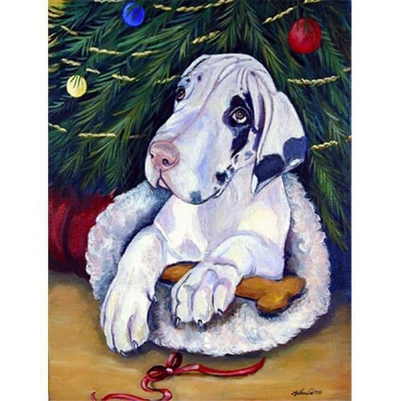 11 x 15 in. Christmas Tree with Great Dane Garden Size Flag