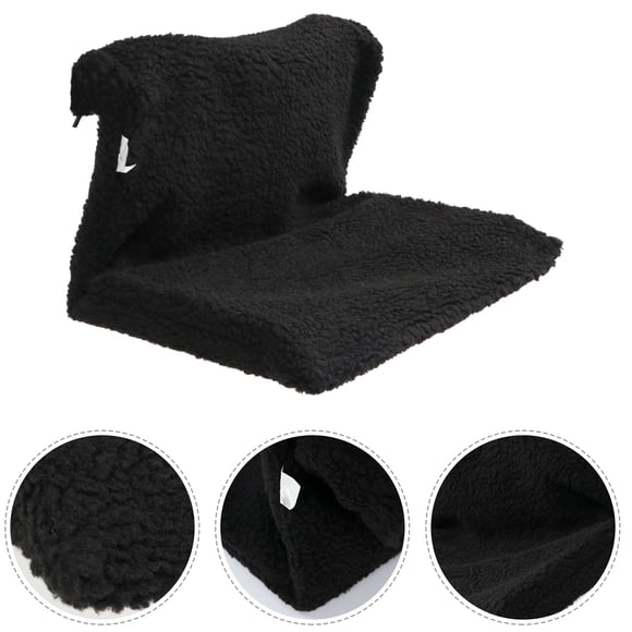 SHOWERORO Cat Nest Hammock Bed Black PP Easy to Clean Indoor Use 1Pcs