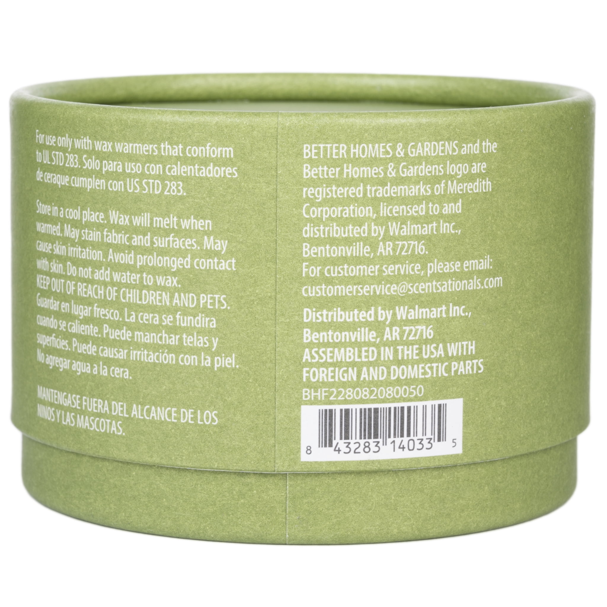Lime & Eucalyptus Essential Oil Infused Wax Melts, Better Homes & Gardens, 2.75 oz (1-Pack)