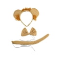 thumbnail image 3 of Conjunto de disfraces de animales divertidos para niños, accesorios de disfraces de león, fiesta de cosplay de Halloween para 3 piezas, 3 of 9