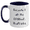 White/Navy, variant on Funny Engineer Gifts, Because I Am The Engineer. That's Why., Two Tone Coffee Mug for Mother's Day, Gifts from Men to Engineers