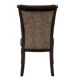 thumbnail image 2 of Chaise d'Appoint en Cuir et Tissu Gris Anthracite, 2 of 4