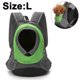 thumbnail image 1 of Pet Carrier Backpack, Dog Cat Front Pack With Breathable Head Out Design For Small Medium Dogs For Travel Hike Outdoor-Green-Large, 1 of 4
