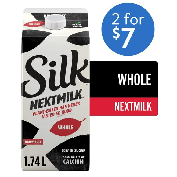 Silk Nextmilk, Whole, Dairy Free, 1.75 L