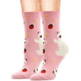 thumbnail image 4 of Womens Girls Novelty Funny Crew Socks Cute Animal Bear Socks for Girl's Gift, 4 of 6