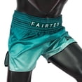 thumbnail image 5 of Fairtex Slim Cut Muay Thai Boxing Shorts - BS1906 (Green Fade, Large), 5 of 5