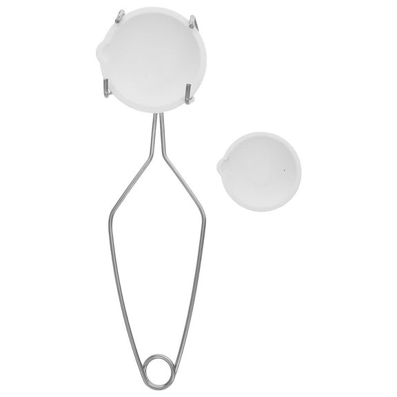 Crucible Set for Melting Jewelry Includes Crucible Tong and 100g 250g Quartz Melting Dishes for Metal Smelting and Casting