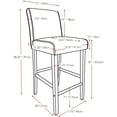 CorLiving Antonio Counter Height Barstool in Bonded Leather