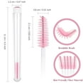 thumbnail image 3 of 80 Pieces Mascara Wand Tube Set 40 Diamond Empty Eyelash Brush Tubes Spoolies 40 Mascara Wand Lash Extension Brushes Applicators Makeup Tools (Pink Lash Style), 3 of 6