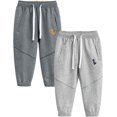 thumbnail image 3 of Pantalones deportivos de algodón para niños y niñas, pantalones deportivos con diseño de dinosaurio de dibujos animados para niños de 2 a 7 años, 3 of 5