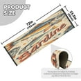 thumbnail image 5 of Yayeee Hallway Runner Rug 2'x6' Non Slip Machine Washable with Rubber Backing, Beige Sardines Pattern, 5 of 8