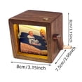 thumbnail image 3 of Custom Hand Cranked Flipbook Photo Album Frame Machine Walnut Tabletop Decoration For Valentine's Day, 3 of 8