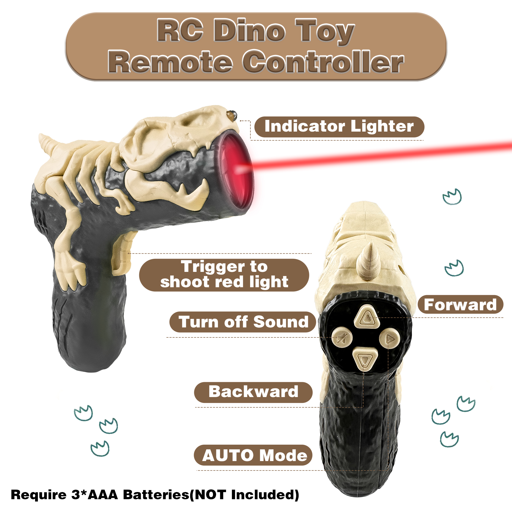 Richgv Remote Control Dinosaur Robot Toy with Light Chasing photo 8