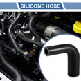 thumbnail image 2 of Unique Bargains 1pcs 19-32mm 0.75"-1.26" ID 102mm 4.02" Length 90° Black Car Silicone Hose Universal, 2 of 7
