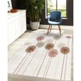 thumbnail image 4 of Dandelion Decorative Rug, Abstract Wildflower Silhouettes Botanical Inspirations Meadow in Summer Season, Quality Carpet for Bedroom Dorm and Living Room, 6 Sizes, Pale Brown, by Ambesonne, 4 of 4