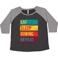 thumbnail image 3 of Inktastic Eat Sleep Rowing Repeat Women's Plus Size T-Shirt, 3 of 5