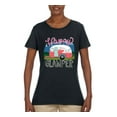 thumbnail image 3 of Happy Glamper | Fancy Camping Camper Van Caravan | Nature Lover Womens T-Shirt, Black, 2XL, 3 of 5
