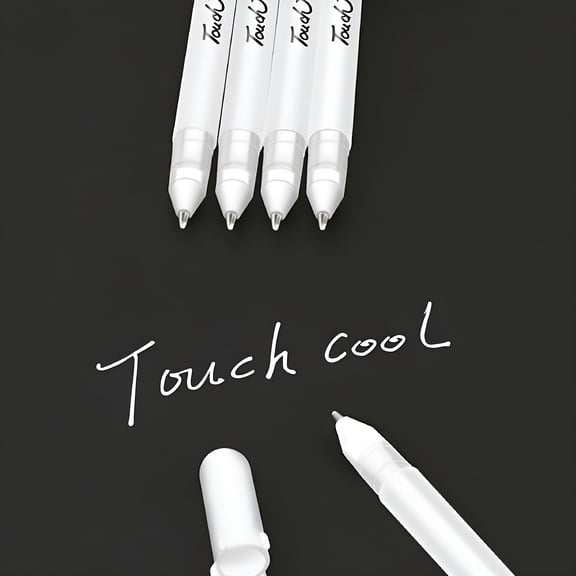 CCOCC White Gel Pens for Black Paper - 0.7Mm Fine White Ink Pens (6 Pack) | Artist Pen for Drawing & Sketching | Non-Smudge Gel Pen, White Gel Pen, White Pen, White Pens White Ink, White Pens