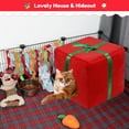 thumbnail image 4 of Christmas Rabbit Bed Large Rabbit House and Hideouts Warm Bunny Hut Cave for Rabbit Bunny Guinea Pig Chinchilla, 4 of 5
