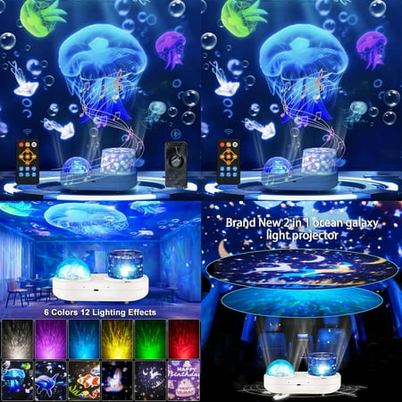 

DFDIEJZ Constellation Projection Lamp Ocean Star Sky Projector Night Light Degree Rotating Nebula Starry Sky Light Gifts