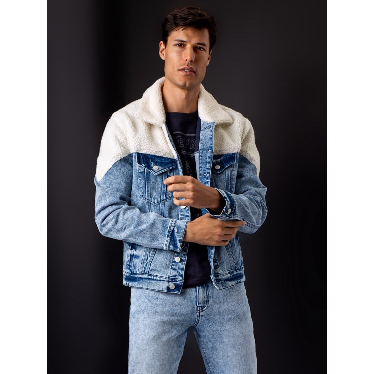 Jordache Light Acid Wash Denim Ski Jacket