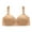 Beige, variant on Aoochasliy Wireless Bras for Women Push Up Trendy Comfortable Breathable Gathers No Rims Bra Cotton Thin Underwire Bras