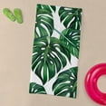 thumbnail image 3 of CafePress - Monstera Leaves Pattern - Large Beach Towel, Soft 30"x60" Towel with Unique Design, 3 of 3