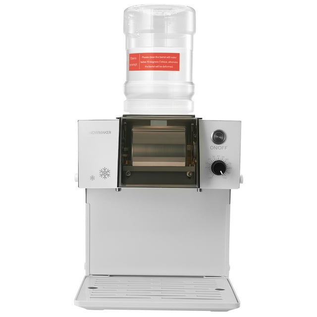KFFKFF Snowflake Ice Machine, 132LBS/24H Snowflake Ice Maker, Ice-Shaver Machine with Stainless Steel Blade, Electric Snow Cone Maker with 0.48Gal Tank, 90S Fast Pre-Cooling