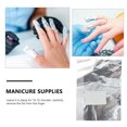 thumbnail image 3 of 150Pcs Nail Foil Wraps Removal Silver Rectangular Polish Remover Pads for Women, 3 of 9