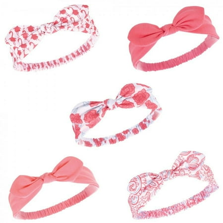UPC: 0660168585537 | Hudson Baby Infant Girl Headbands 5pk  Flamingo  0-24 Months