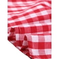 thumbnail image 5 of INSPIRE CHIC Women's Gingham Peplum Top Square Neck Sleeveless Summer Plaid Blouse L Red, 5 of 6