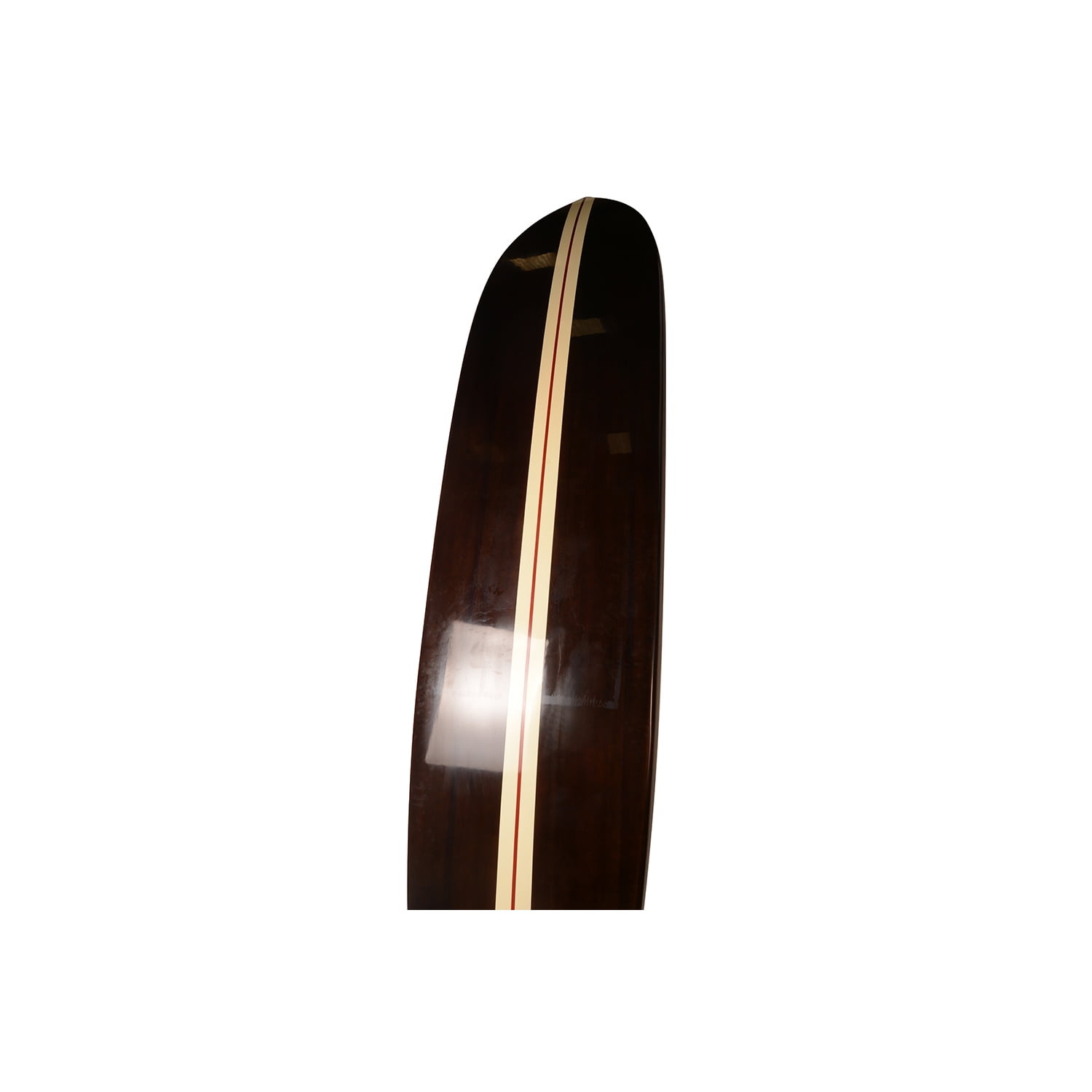 Old Modern Handicrafts Paddle Board in Dark Painted Wood 11ft with 1 fin