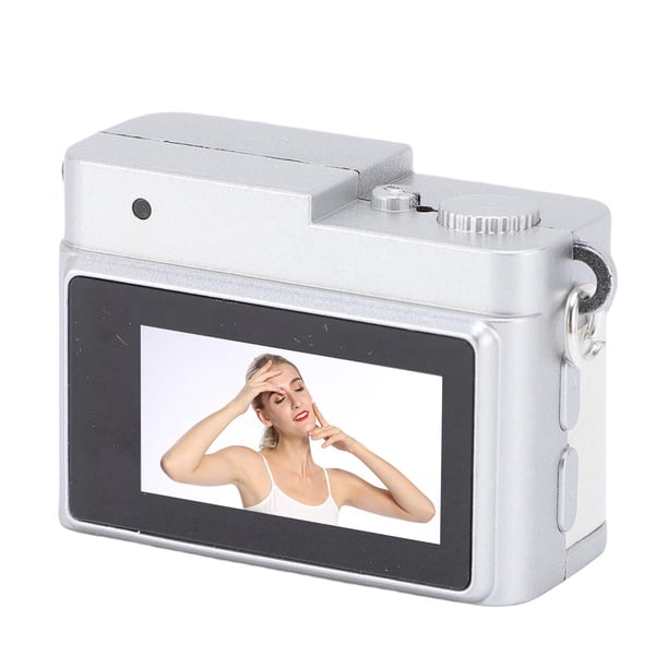 Cámara Digital Retro, Cámara FHD 1080p Con Pantalla De 0.96 Pulgadas, Flash LED, 4 Filtros, Tarjeta De Memoria De 32 GB, Cordón Y Hebilla, Transferencia Fácil