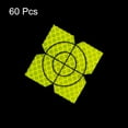 thumbnail image 3 of Uxcell 60packs Survey Reflector Sheets 50mm Self-adhesive Survey Target Mark, Green, 3 of 6