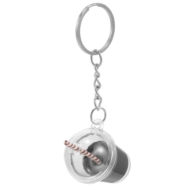 Lindo llavero kawaii, llavero de té con leche, colgante para mochila, llavero de té de burbujas