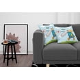 thumbnail image 3 of Ambesonne Cartoon Throw Pillow Cover 2 Pack, Funny Giraffe and Bird, 16", Blue Yellow Green, 3 of 5