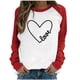 thumbnail image 1 of Estampado del Día de San Valentín para mujer moda Casual cuello redondo manga larga pulóver sudadera Tops camisa blusa Pompotops gfhjh16230, 1 of 3