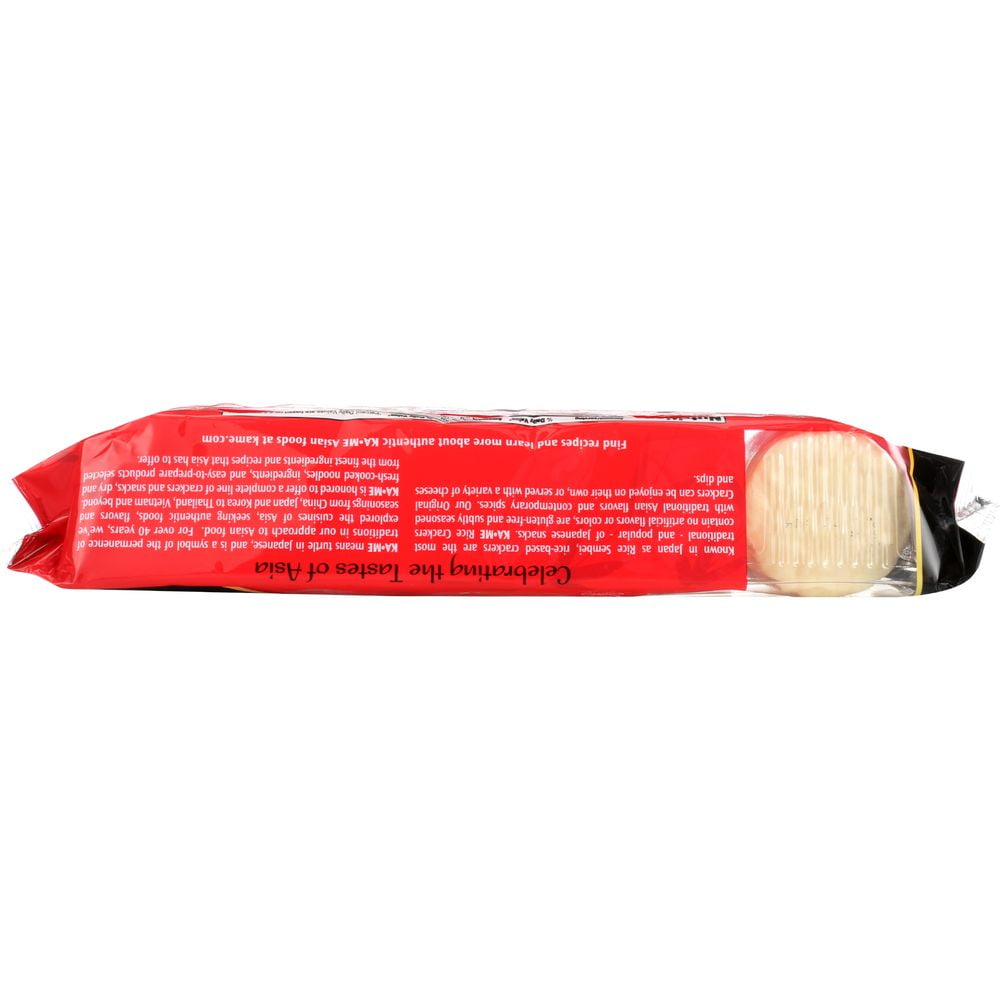 Ka Me - Seasoned Original Rice Crackers for Snacking and Dipping - 3.5 OZ, Case of 12