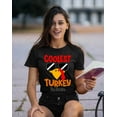 thumbnail image 2 of Coolest Turkey in Town Thanksgiving Funny Cool Sunglasses Women's T-shirt For Women, 2XL, Black, 2 of 6