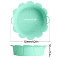 thumbnail image 3 of Matoen Reusable Silicone Air Fryer Liners Flower Shaped Air Fryer Liners Green, 3 of 9