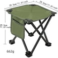 thumbnail image 3 of HUGFEGWE Tabouret de Camping Portable Pliable Repose-Pieds Inclinable pour Parc Jardin Plage (Vert) AZ824-7974, 3 of 7