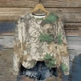 thumbnail image 3 of CLOISE No Hoodie Womens Sweatshirts Plus Size Crew Neck Tops Camouflage Long Sleeve Pullover Oversized Clothes, 3 of 8