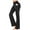 black, variant on Flared Wide-Leg High-Waist Casual Women's Yoga Pants In Stock