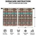thumbnail image 2 of Blackout Kids Curtains,Brown Geometric Triangle Diamond Pattern Childrens Insulated Curtains Set Of 2,Bedroom Essentials,Toddler Room Decor 52x63in(132x160cm), 2 of 5